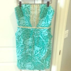 Lilly Pulitzer Strapless Shift w/Pockets, EUC 💖